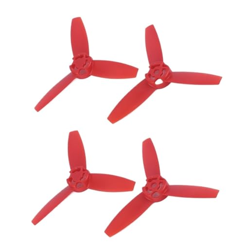 ETLIN Die dreiblättrigen Vorwärts- und Rückwärtspropeller der Drohne sind for das Propellerflügelzubehör der Bebop Drone 3.0 geeignet(Red-2pair) von ETLIN