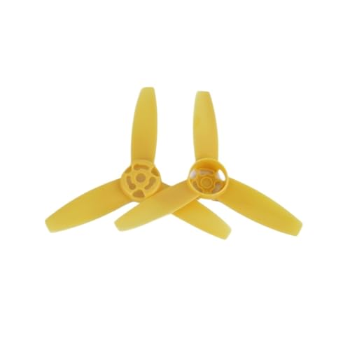 ETLIN Die dreiblättrigen Vorwärts- und Rückwärtspropeller der Drohne sind for das Propellerflügelzubehör der Bebop Drone 3.0 geeignet(Yellow-1pair) von ETLIN