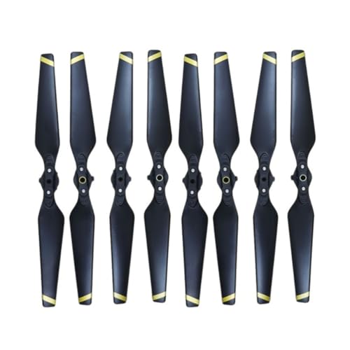 ETLIN Die klappbaren Vorder- und Hinterpropeller der Drohne mit Schnellverschluss eignen sich for das Blatt- und Flügelersatzzubehör des D-JI MAVIC Pro(Gold-4 Pair) von ETLIN