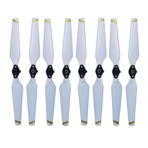 ETLIN Die klappbaren Vorder- und Hinterpropeller der Drohne mit Schnellverschluss eignen sich for das Blatt- und Flügelersatzzubehör des D-JI MAVIC Pro(White-4 Pair) von ETLIN