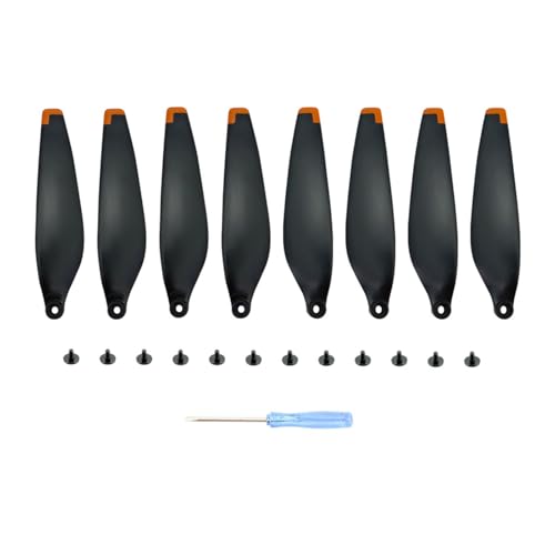 ETLIN Drohnenpropellerblätter sind for MAVIC Mini 3Pro/4Pro-Geräuschreduzierungsflügelzubehör geeignet(MINI 3Pro- Orange 2pair) von ETLIN