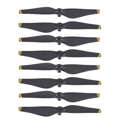 ETLIN Propeller-Ersatzzubehör ist for D-JI MAVIC AIR Schnellspannpropeller, Vorwärts- und Rückwärtspropeller geeignet(Black+gold-4pair) von ETLIN