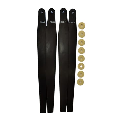 ETLIN UAV-Propeller aus weiß-schwarzer Kohlefaser, geeignet for D-JI T60-Blätter und Flügelreparaturzubehör(Black#1-4pcs(2CW+2CCW)) von ETLIN