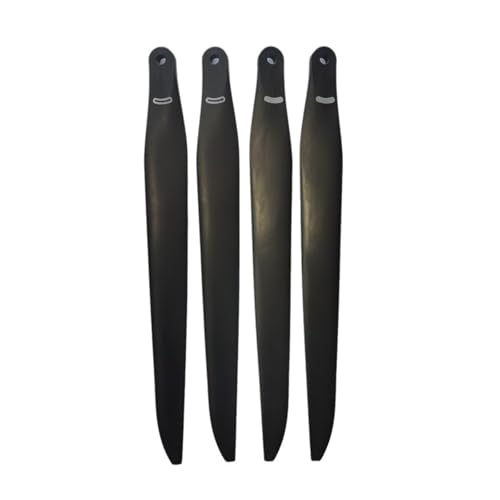 ETLIN UAV-Propeller aus weiß-schwarzer Kohlefaser, geeignet for D-JI T60-Blätter und Flügelreparaturzubehör(Black#2-4pcs(2CW+2CCW)) von ETLIN