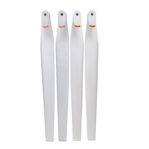 ETLIN UAV-Propeller aus weiß-schwarzer Kohlefaser, geeignet for D-JI T60-Blätter und Flügelreparaturzubehör(White#1-4pcs(2CW+2CCW)) von ETLIN