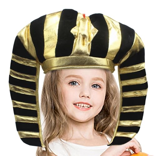 ETUCYNG Ägyptischer Kopfschmuck für Damen, Kinderkostüm Ägypten, Unisex Kopfbedeckung Für Halloween Kinderfest Schülertheateraufführung ETUCYNG Ägyptischer Kopfschmuck für Damen, Kinderkostüm Ägypten, Unisex Kopfbedeckung Für Halloween Kinderfest Schülertheateraufführung von ETUCYNG