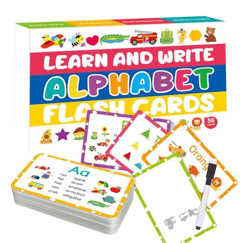 ETUCYNG Alphabet Lernkarten Für Kleinkinder - Sinnesfördernde Buchstabenerkennung Karteikarte | Erkennungskarten Für Kindergarten Und Zu Hause Lernumgebung ETUCYNG Alphabet Lernkarten Für Kleinkinder - Sinnesfördernde Buchstabenerkennung Karteikarte | Erkennungskarten Für Kindergarten Und Zu Hause Lernumgebung von ETUCYNG