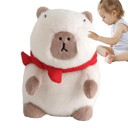 ETUCYNG Capybara Plüsch, Capybara Stofftier - Weiches Cartoon-Spielzeug,Capybara Plushies Puppenkissen Kuscheltiere Spielzeug mit Schal für Mädchen Kinder Erwachsene Geburtstage Valentinstag von ETUCYNG