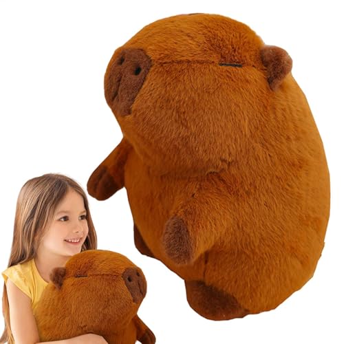 ETUCYNG Capybara Plüschtier, Capybara Stofftier,Gefülltes Capybara-Umarmungskissen - Kuscheltier-Puppe, Capybara-Spielzeug, Plüsch-Wurfkissen für die Dekoration von Kinderzimmern und Erwachsenen von ETUCYNG