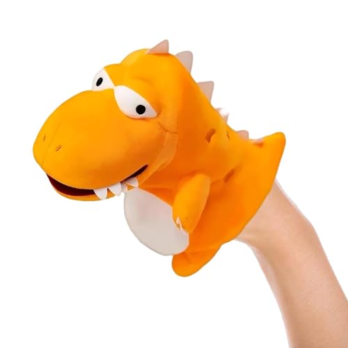 ETUCYNG Dinosaurier-Handpuppe, Plüsch-Handpuppe | Gefülltes Dinosaurierspielzeug | Puppen-Geschichtenspielzeug, interaktives Lernspielzeug für Kinder, fantasievolles Rollenspiel, Geschichtenerzählen von ETUCYNG