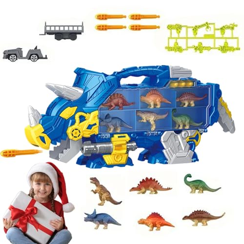 ETUCYNG Dinosaurier-Spielzeug für Kinder, Spielzeug-Dinosaurier-Set - Kinder-Dinosaurier-LKW-Cartoon-großes LKW-Spielzeug,Tragbares Fahrzeug-Spielzeug, buntes LKW-Set mit Dinosaurier-Spielzeug, von ETUCYNG