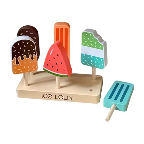 ETUCYNG Eiscreme-Spielzeug für Kinder, Eiscreme-Spielset, Ice Pop Shop Rollenspielset, Lernspielzeug, Rollenspiel, Rollenspielset für Kinder ab 3 Jahren von ETUCYNG