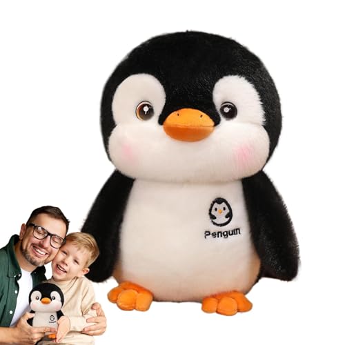 ETUCYNG Gefüllter Pinguin-Plüsch,Plüsch-Pinguin - Süßes Pinguin-Puppenspielzeug - 25 cm großes Cartoon-Pinguin-Spielzeug, gefüllter Pinguin-Plüsch für Wohnzimmer, Schlafzimmer, Wohnheim, von ETUCYNG