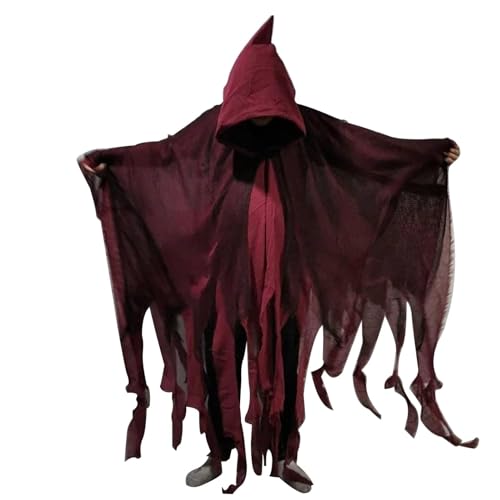 ETUCYNG Halloween-Kostüm für Erwachsene, weiblicher Geist, Hexenumhang, gruselige Aktivitäten, Cosplay-Kostüm für Bühnenauftritte ETUCYNG Halloween-Kostüm für Erwachsene, weiblicher Geist, Hexenumhang, gruselige Aktivitäten, Cosplay-Kostüm für Bühnenauftritte von ETUCYNG