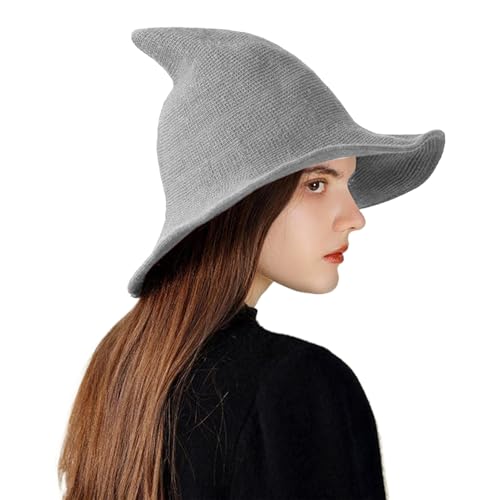 ETUCYNG Hexenhüte für Frauen | Halloween gestrickte breite Krempe Hexenhut - Verkleidungszubehör Cosplay Kopfbedeckung für Spukhaus Damen Events Süßes oder Saures Urlaub Bühne ETUCYNG Hexenhüte für Frauen | Halloween gestrickte breite Krempe Hexenhut - Verkleidungszubehör Cosplay Kopfbedeckung für Spukhaus Damen Events Süßes oder Saures Urlaub Bühne von ETUCYNG