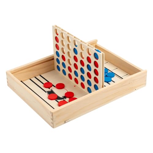 ETUCYNG Holzbrett-Klassiker, Brettspiel-Kombi-Set | 5 in 1 klassische Schach-Dame-Brettspiele,Interaktives, tragbares Tischspiel für Familienspaß und Teenager von ETUCYNG