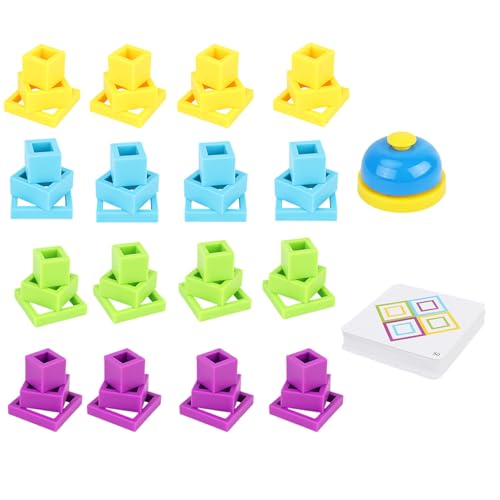 ETUCYNG Kids Stapelblöcke - Puzzle Sensory Spiel Mit Farbenfrohen Blöcken | Raffiniert Kreatives Spiel Eltern Kinder Interaktion Für Party Brettspiel Spaß ETUCYNG Kids Stapelblöcke - Puzzle Sensory Spiel Mit Farbenfrohen Blöcken | Raffiniert Kreatives Spiel Eltern Kinder Interaktion Für Party Brettspiel Spaß von ETUCYNG
