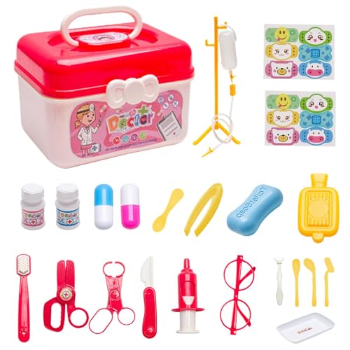 ETUCYNG Kinder Arzt Spielset | 23er Set Kinder Arzt Spielset mit Stethoskop,Weihnachts-Spielzeug-Doktor-Set für , Rollenspiel-Doktor-Set für Kleinkinder ab 3 Jahren ETUCYNG Kinder Arzt Spielset | 23er Set Kinder Arzt Spielset mit Stethoskop,Weihnachts-Spielzeug-Doktor-Set für , Rollenspiel-Doktor-Set für Kleinkinder ab 3 Jahren von ETUCYNG