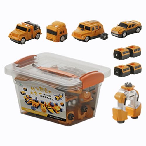 ETUCYNG Kinderspielfahrzeuge, zusammengebautes Spielzeugauto | Zusammengebaute magnetische Spielzeug-Baufahrzeuge - Spielset Fahrzeuge zum Sammeln mit Aufbewahrungsbox für Jungen und Mädchen für von ETUCYNG