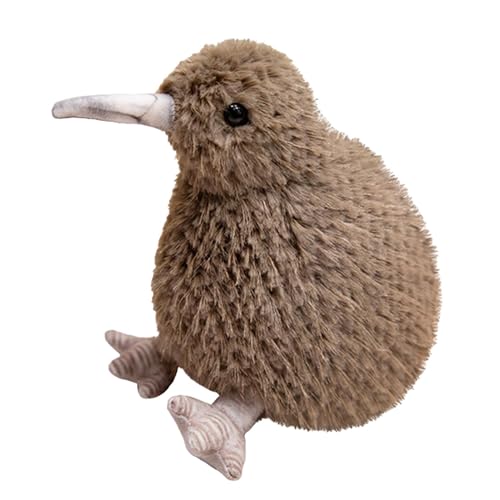 ETUCYNG Kiwi-Vogel-Puppe, Kiwi-Vogel-Plüschtiere | Stofftier Kiwi Spielzeug | Pelzige Kiwi-Plüschpuppe, süßes realistisches Plüschtier für Vogelbeobachter, Mädchen, Kinder von ETUCYNG