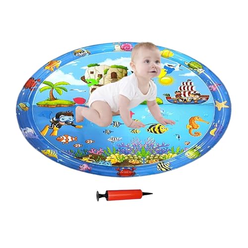 ETUCYNG Wasserspielmatte für Hunde, Kätzchen-Spielzeug, 99 x 99 cm, aufblasbares Kühlkissen mit Pumpe für heißes Wetter, Garten, Outdoor, Schlafzimmer, Innenbereich, Wohnung, Welpen, Kätzchen ETUCYNG Wasserspielmatte für Hunde, Kätzchen-Spielzeug, 99 x 99 cm, aufblasbares Kühlkissen mit Pumpe für heißes Wetter, Garten, Outdoor, Schlafzimmer, Innenbereich, Wohnung, Welpen, Kätzchen von ETUCYNG