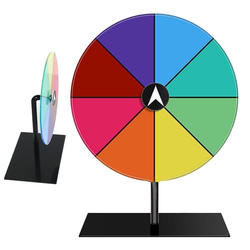 Glücksrad Zum Drehen, 20cm Glücksrad Zum Selbstgestalten, 8 Beschriften Glücksrad, Preisrad Spielzeug, Drehendes Preisrad Drehrad Glücksrad,Gewinnen Fortune-Spin-Spielen, Farbe Tisch-Roulette-Spinner von ETUCYNG