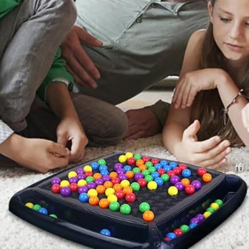 Matching Strategiespiele Brettspiel, Pädagogisches Schachbrettspiel Kinder, Elimination Brettspie, Intellektuelles Schachbrett, Rainbow Puzzle Schachspiel, Regenbogenball Puzzle Chess Board Games von ETUCYNG