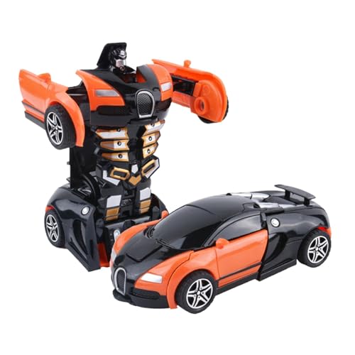 Roboter-Autospielzeug verwandeln,Auto-Spielzeug verwandeln - Spielzeugautos Roboterauto,Actionfiguren für Jungen, Verformungsspielzeug für Kleinkinderautos, pädagogisches Transformationsauto, 2-in-1-R von ETUCYNG