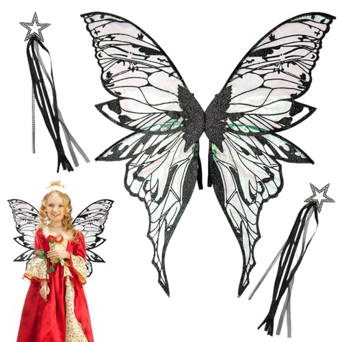 EUBEISAQI Feenflügel Für Mädchen - Engelsflügel Zum Verkleiden | Farbige Cosplay Accessoires Für Mädchen Geburtstag Mottoparty Halloween EUBEISAQI Feenflügel Für Mädchen - Engelsflügel Zum Verkleiden | Farbige Cosplay Accessoires Für Mädchen Geburtstag Mottoparty Halloween von EUBEISAQI