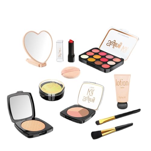 Kinder-Make-up-Set, Kinder-Make-up-Set,Make-up-Spielzeugsets für Mädchen - Gefälschtes Kinder-Rollenspiel-Make-up-Set, sichere Rollen-Kosmetik-Sets zum Spielen und Unterhalten von EUBEISAQI