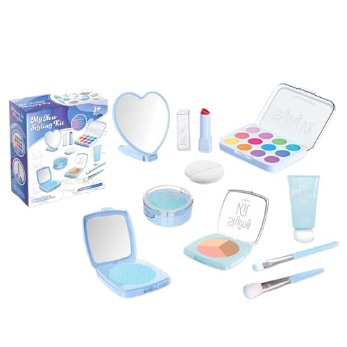 Kinder-Make-up-Set, Kinder-Make-up-Set | Pretend Kosmetiksets für Mädchen | Gefälschtes Kinder-Rollenspiel-Make-up-Set, sichere Rollen-Kosmetik-Sets zum Spielen und Unterhalten von EUBEISAQI