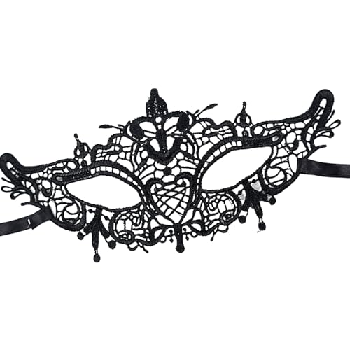 Schwarze Augenabdeckung aus Spitze, elegante Augenmaske für Mädchen, Halloween, Cosplay, Augenbinde für Karneval, Party, Damen, Teenager, Mädchen, Bühnenaufführung, Geburtstag Schwarze Augenabdeckung aus Spitze, elegante Augenmaske für Mädchen, Halloween, Cosplay, Augenbinde für Karneval, Party, Damen, Teenager, Mädchen, Bühnenaufführung, Geburtstag von EUBEISAQI