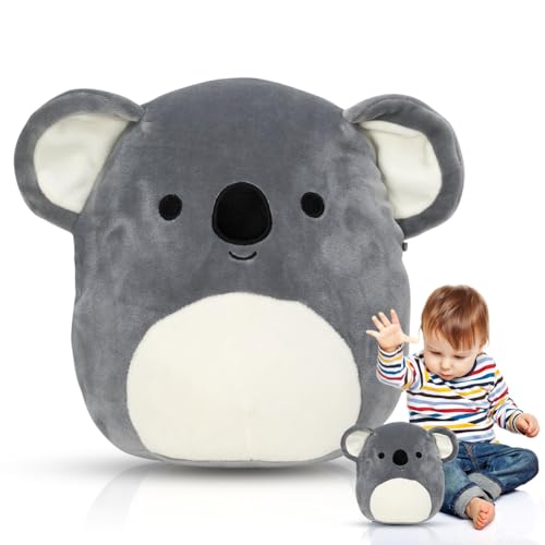 EUBSWA Koala Plüschtier Schmusekissen Plüsch, Koala Plüschtier Umarmung Spielzeug, Weiche Plüsch Koala Geschenk für Kinder oder Alle von EUBSWA