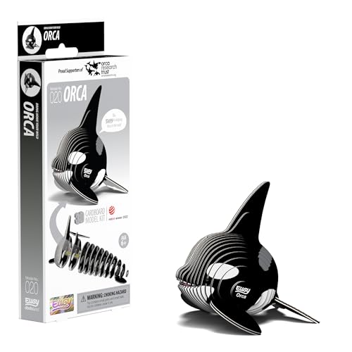 EUGY 3D Orca Model Bastelset, grau, M von EUGY