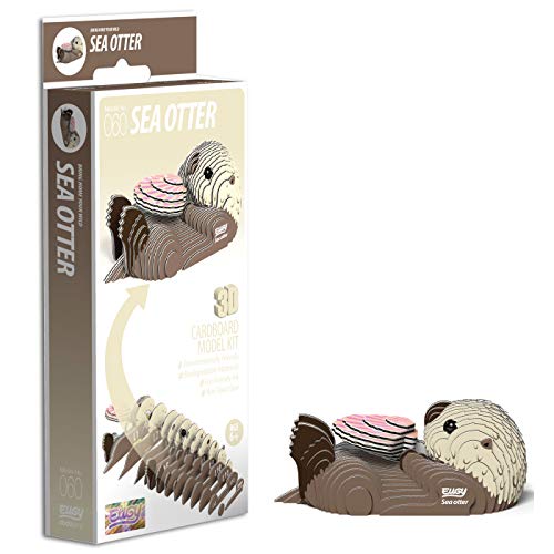 EUGY 3D Sea Otter Model Craft Kit Seeotter Bastelset, Mehrfarbig, M von EUGY