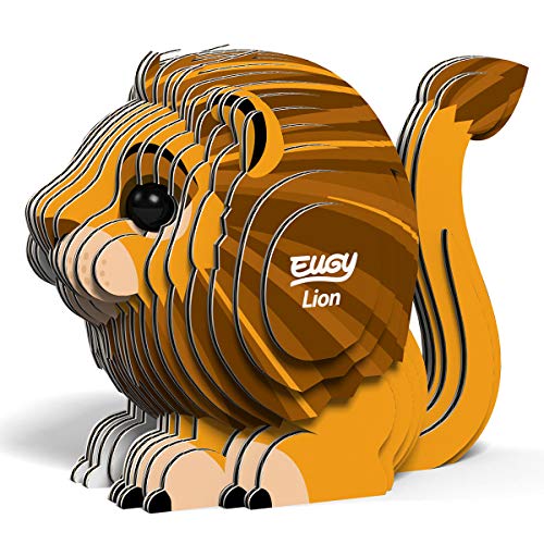 EUGY - 3D Bastelset Löwe, Braun und Schwarz von EUGY