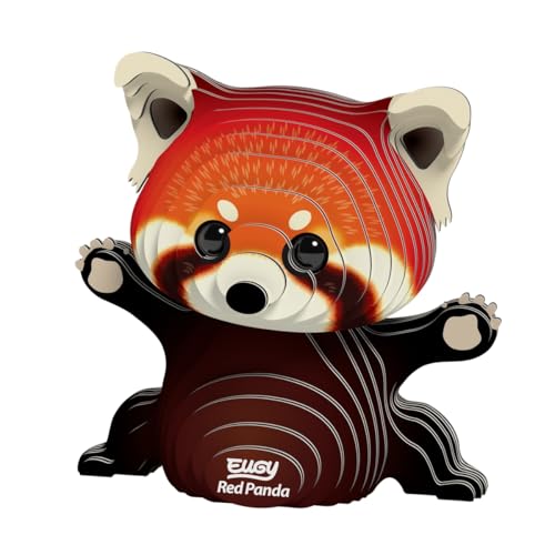 EUGY 650126 Roter Panda, 3D Tier-Puzzle für Kinder und Erwachsene zum Zusammenbauen, DIY Tierfigur, Bastelset ab 6 Jahren EUGY 650126 Roter Panda, 3D Tier-Puzzle für Kinder und Erwachsene zum Zusammenbauen, DIY Tierfigur, Bastelset ab 6 Jahren von EUGY