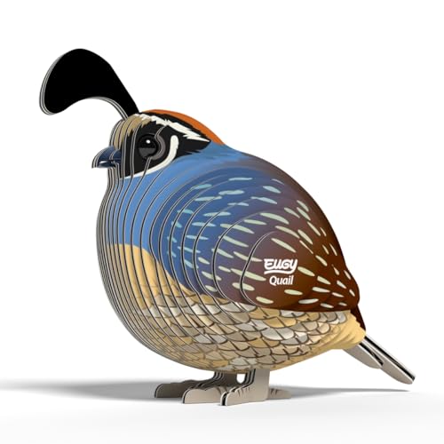 EUGY 650129 Wachtel, 3D Tier-Puzzle für Kinder und Erwachsene zum Zusammenbauen, DIY Tierfigur, Bastelset ab 6 Jahren EUGY 650129 Wachtel, 3D Tier-Puzzle für Kinder und Erwachsene zum Zusammenbauen, DIY Tierfigur, Bastelset ab 6 Jahren von EUGY