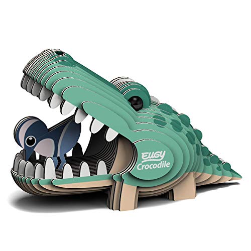 EUGY EH-029 Crocodile Krokodil 3D-Puzzle, Grün von EUGY