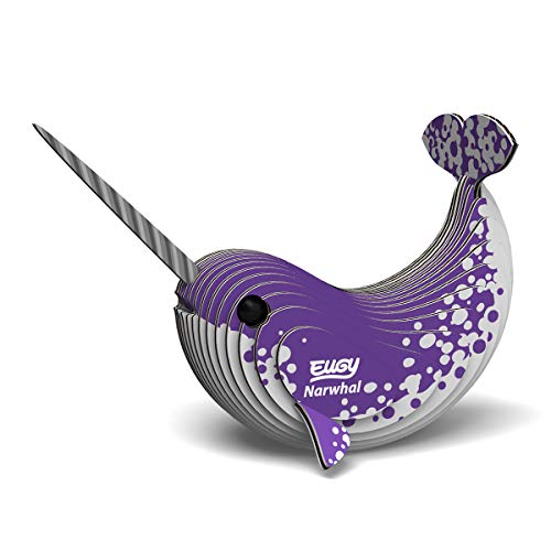 EUGY EH-033 Narwhal Narwal 3D-Puzzle, Grau von EUGY