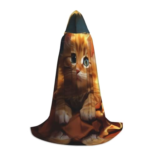 Niedlicher Katzen-Umhang mit Kapuze – Zauberer-Tunika, Kapuzenmantel, Halloween-Umhang, Cosplay-Kostüme Niedlicher Katzen-Umhang mit Kapuze – Zauberer-Tunika, Kapuzenmantel, Halloween-Umhang, Cosplay-Kostüme von EUIYCBA