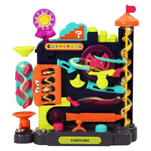 EULEUY Perlen-Labyrinth Abenteuer Gravity Maze-Spiel für Kinder, Vertikaler Hindernisparcours, Kugelbahn, Screwball Scramble, Augenkoordinations-Puzzlespiel, STEM-Lernspielzeug,Murmelbahn ab 6 Jahren EULEUY Perlen-Labyrinth Abenteuer Gravity Maze-Spiel für Kinder, Vertikaler Hindernisparcours, Kugelbahn, Screwball Scramble, Augenkoordinations-Puzzlespiel, STEM-Lernspielzeug,Murmelbahn ab 6 Jahren von EULEUY