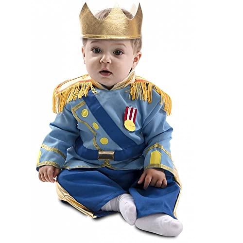 EUROCARNAVALES Süßes Prinzen-Kostüm für Babys Faschings-Verkleidung blau-goldfarben - Blau von EUROCARNAVALES