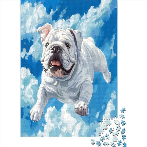 Französische Bulldogge Puzzle 1000 Teile Für Erwachsene Und Kinder Ab 14 Jahrenfür Stressabbauer Puzzlespiel Erwachsenen Puzzlespiel Puzzel 1000pcs (75x50cm) von EUZZDHESP