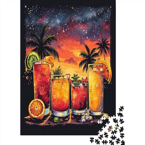 Fruchtsaft Puzzle 1000 Teile,Puzzlespiel Für Erwachsene,Impossible Puzzle,Puzzle GesKükenlichkeitsspiel Für Die Ganze Familie, Geschenke Für Männer/Frauen Erwachsenen Puzzel 1000pcs (75x50cm) von EUZZDHESP