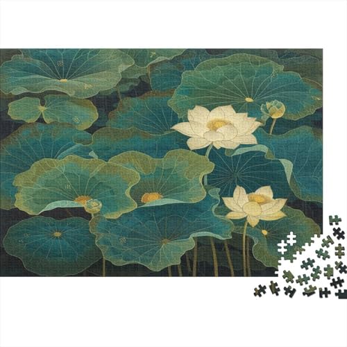 Lotus Puzzle 1000 Teile Puzzles Für Erwachsene Klassische Puzzles 1000 Teile Erwachsene Puzzlespiel Erwachsene 1000 Teile Erwachsenen Puzzlespiel Puzzel 1000pcs (75x50cm) von EUZZDHESP