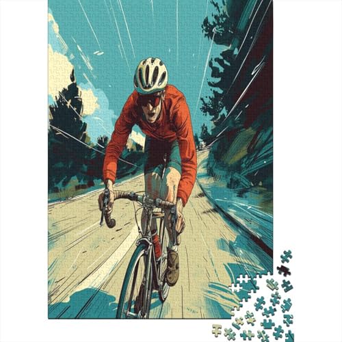 Mountainbike Puzzle 1000 Teile,Puzzle Für Erwachsene, Impossible Puzzle, GesKükenlichkeitsspiel Für Die Ganze Familie,Puzzle Legespiel- Erwachsenenpuzzle Puzzel 1000pcs (75x50cm) von EUZZDHESP