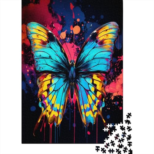 Schmetterling Puzzle 1000 Teile Erwachsene Puzzles Für Erwachsene Klassische Puzzles 1000 Teile Erwachsene Puzzlespiel Schwer Pädagogisches Spielzeug Erwachsene Kinder Puzzel 1000pcs (75x50cm) von EUZZDHESP