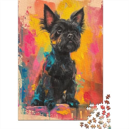 Yorkshire Terrier Puzzlespiel 1000 Teile Puzzle Für Erwachsene Und Kinder Ab 14 Jahren, Puzzle-Motiv Erwachsenen Puzzlespiel Puzzel 1000pcs (75x50cm) von EUZZDHESP