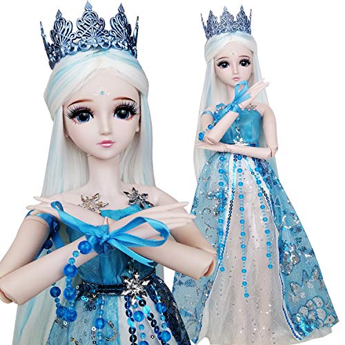 EVA BJD Ice Princess 1/3 BJD Puppe 60cm 24inch 19 Kugelgelenk Puppen SD Spielzeug von EVA BJD